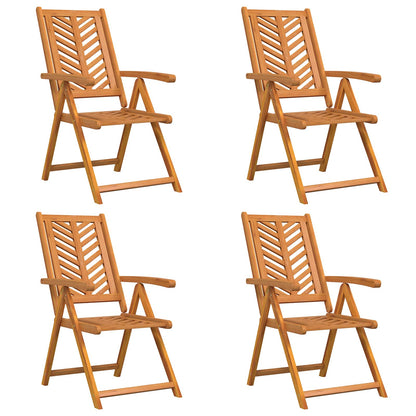 Garden Chair 4 pcs Brown 57 x 72 x 109 cm Solid Acacia Wood