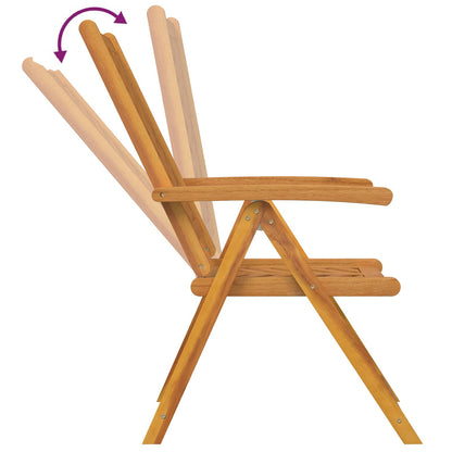 Garden Chair 4 pcs Brown 57 x 72 x 109 cm Solid Acacia Wood
