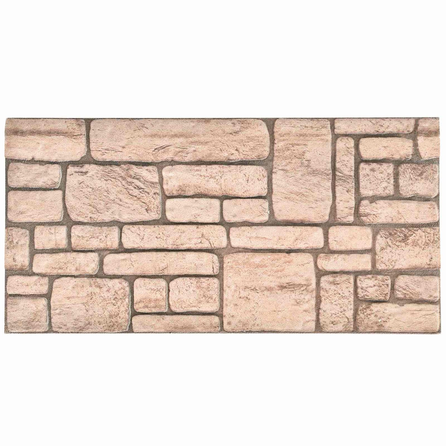 Wall Panels 10 pcs Beige 100 x 50 cm EPS Foam