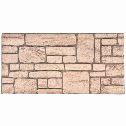 Wall Panels 10 pcs Beige 100 x 50 cm EPS Foam