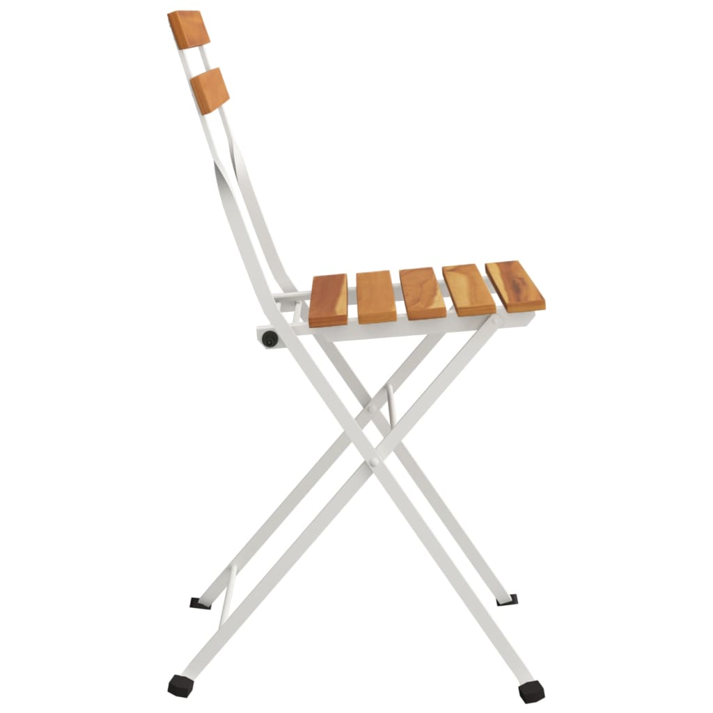 Folding Bistro Chair | Set of 4 | Natural wood