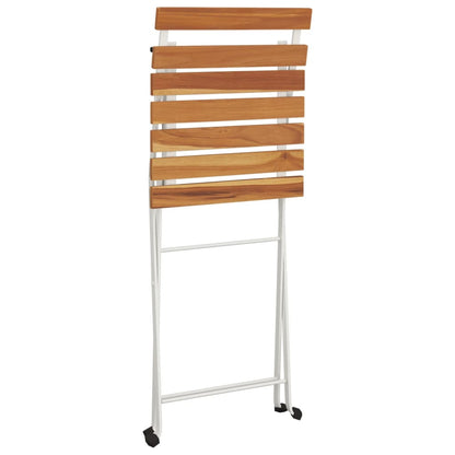 Folding Bistro Chair | Set of 4 | Natural wood