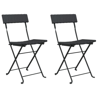 Folding Bistro Chair | Set of 2 | Black