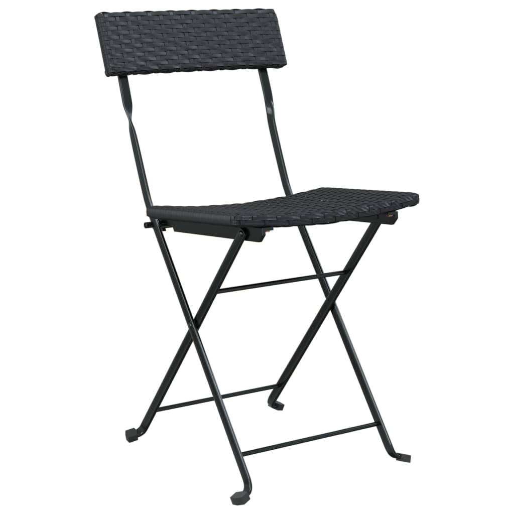 Folding Bistro Chair | Set of 2 | Black