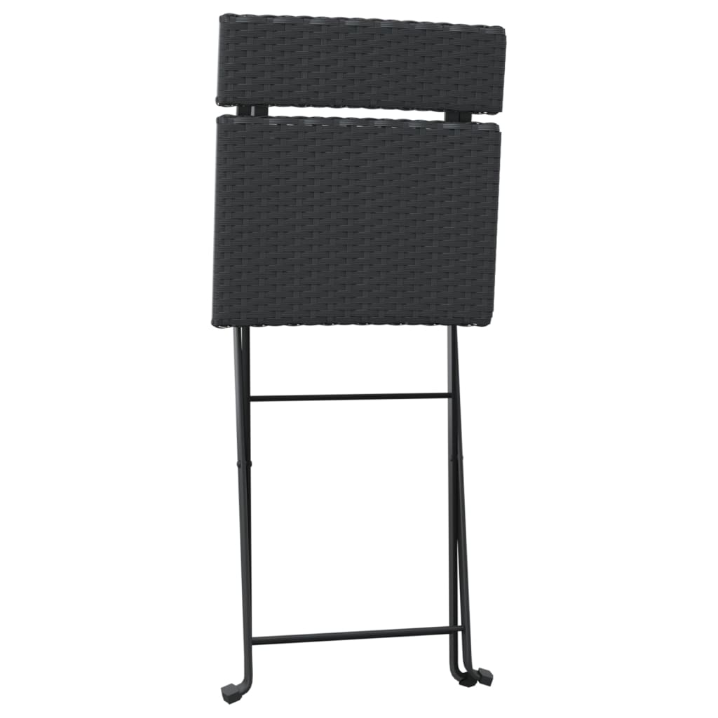 Folding Bistro Chair | Set of 2 | Black