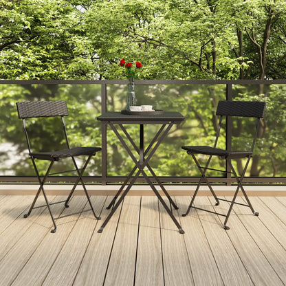 Folding Bistro Chair | Set of 2 | Black