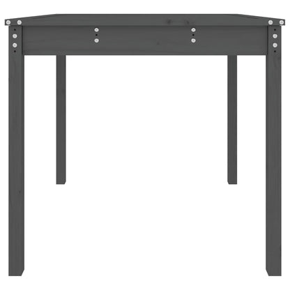 Garden Table Grey 82,5x82,5x76 cm Solid Wood Pine