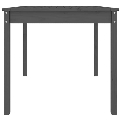 Garden Table Grey 82,5x82,5x76 cm Solid Wood Pine