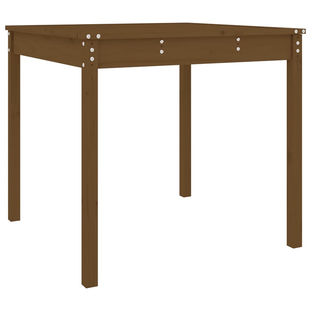 Garden Table Honey Brown 82,5x82,5x76 cm Solid Wood Pine