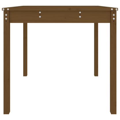 Garden Table Honey Brown 82,5x82,5x76 cm Solid Wood Pine