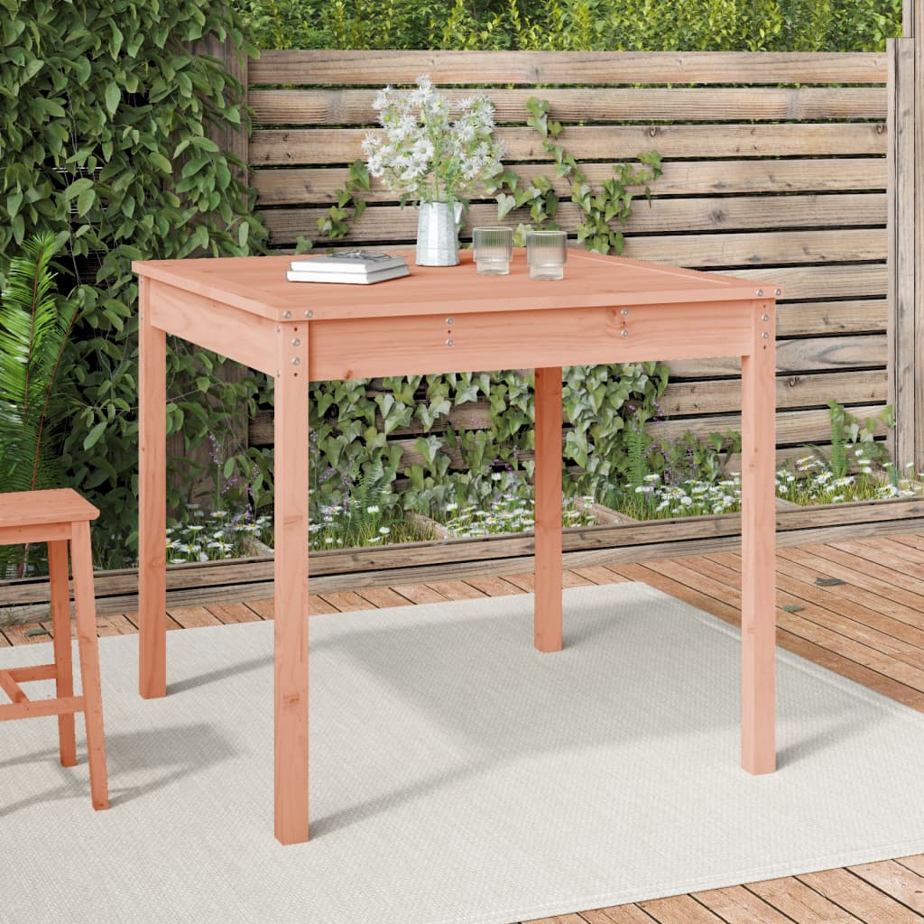 Garden Table 82,5x82,5x76 cm Solid Wood Douglas