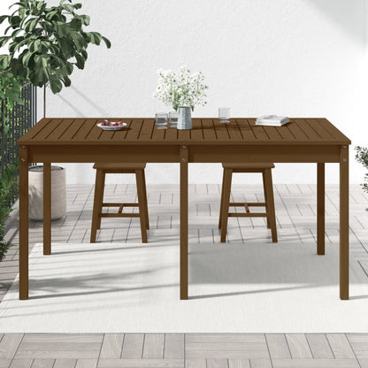Garden Table Honey Brown 159,5x82,5x76 cm Solid Wood Pine