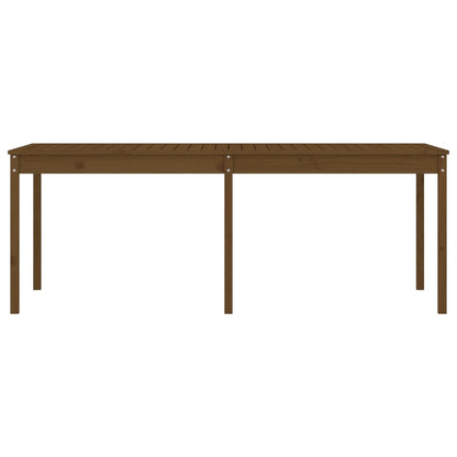 Garden Table Honey Brown 203,5x100x76 cm Solid Wood Pine
