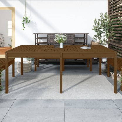 Garden Table Honey Brown 203,5x100x76 cm Solid Wood Pine