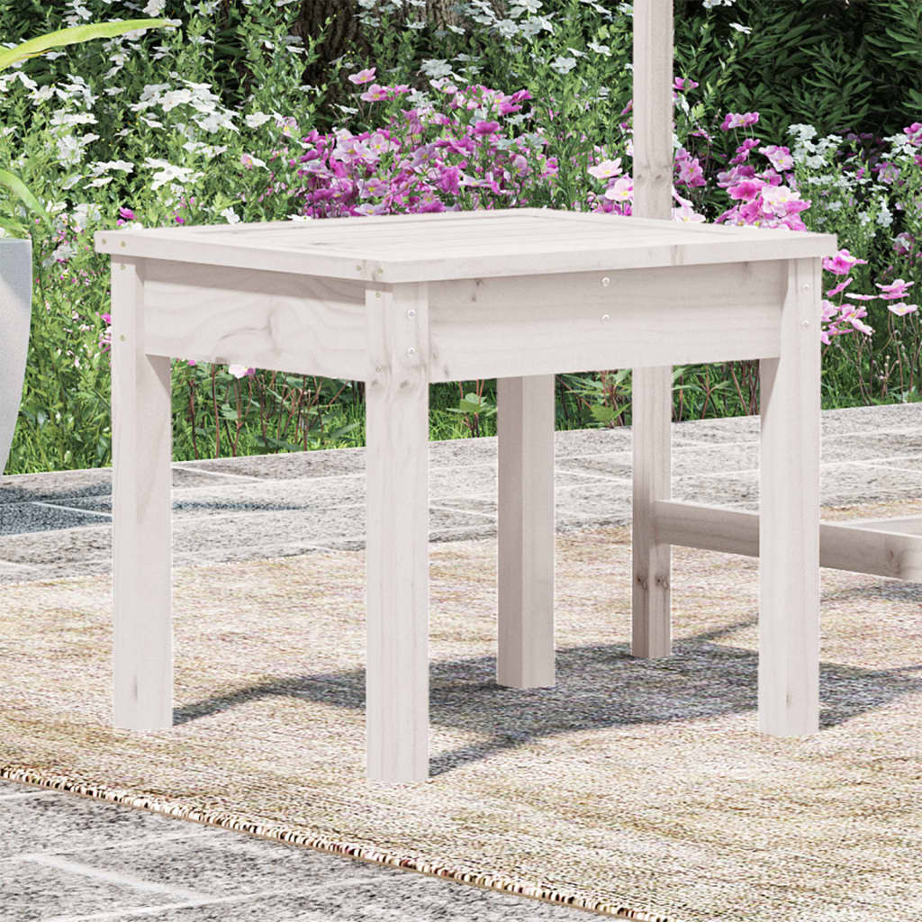 Garden Bench | White | Solid Pine Wood | Small | Garden Bench