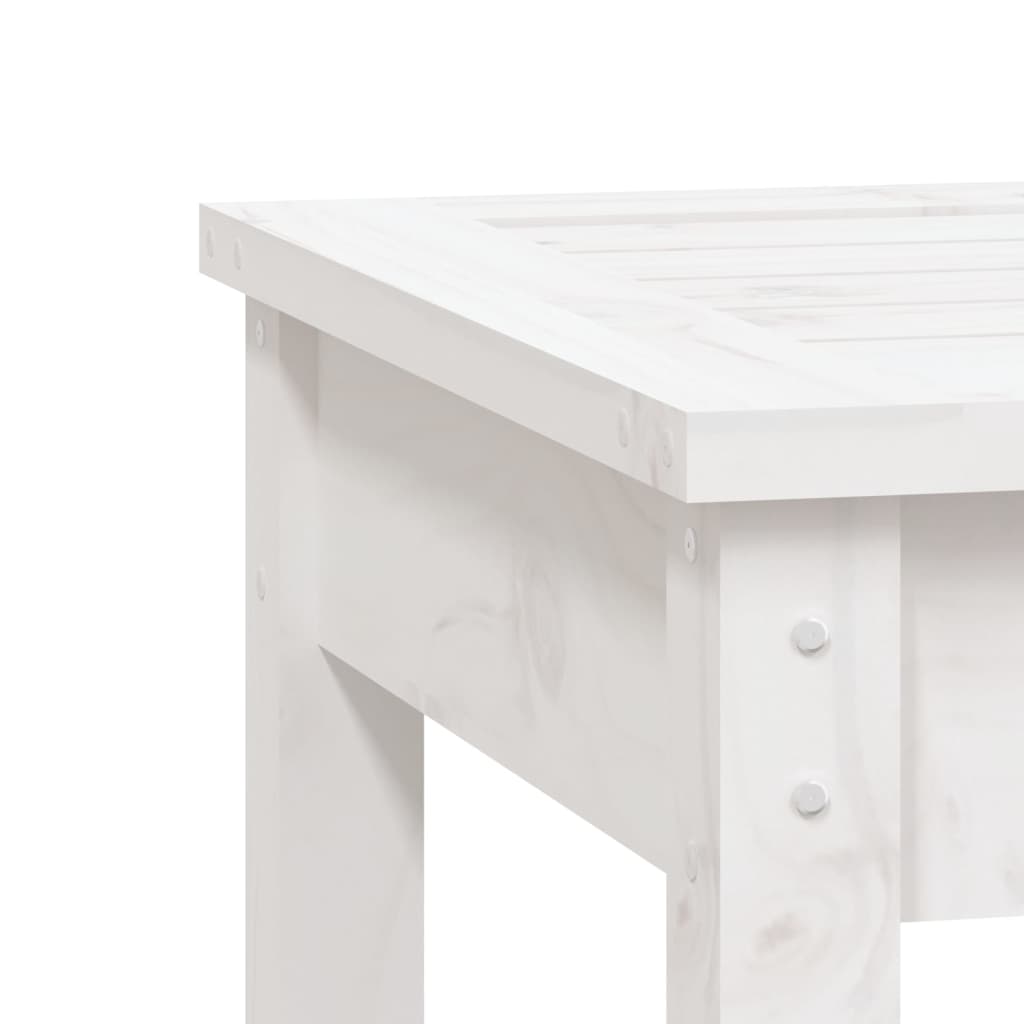 Garden Bench | White | Solid Pine Wood | Small | Garden Bench