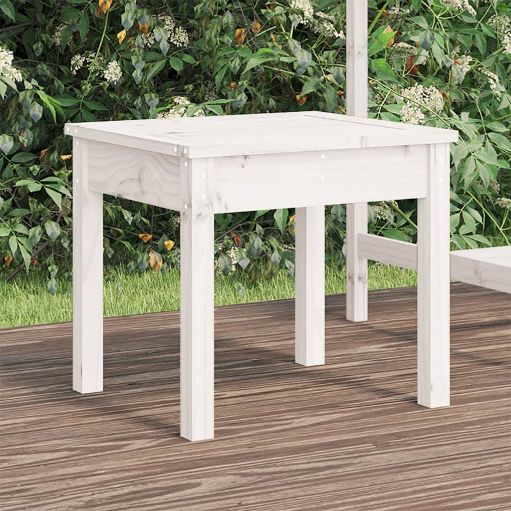 Garden Bench | White | Solid Pine Wood | Small | Garden Bench