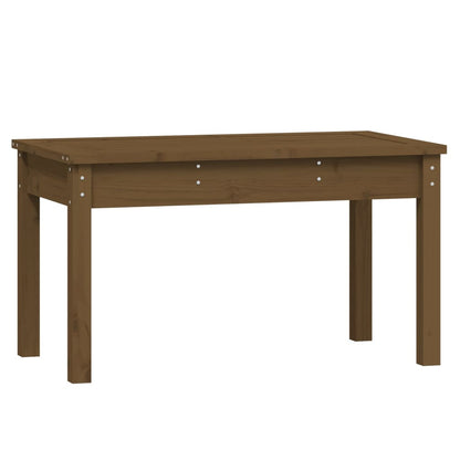 Garden Bench | Honey brown | Solid pine wood | 80x44x45 cm | Durable