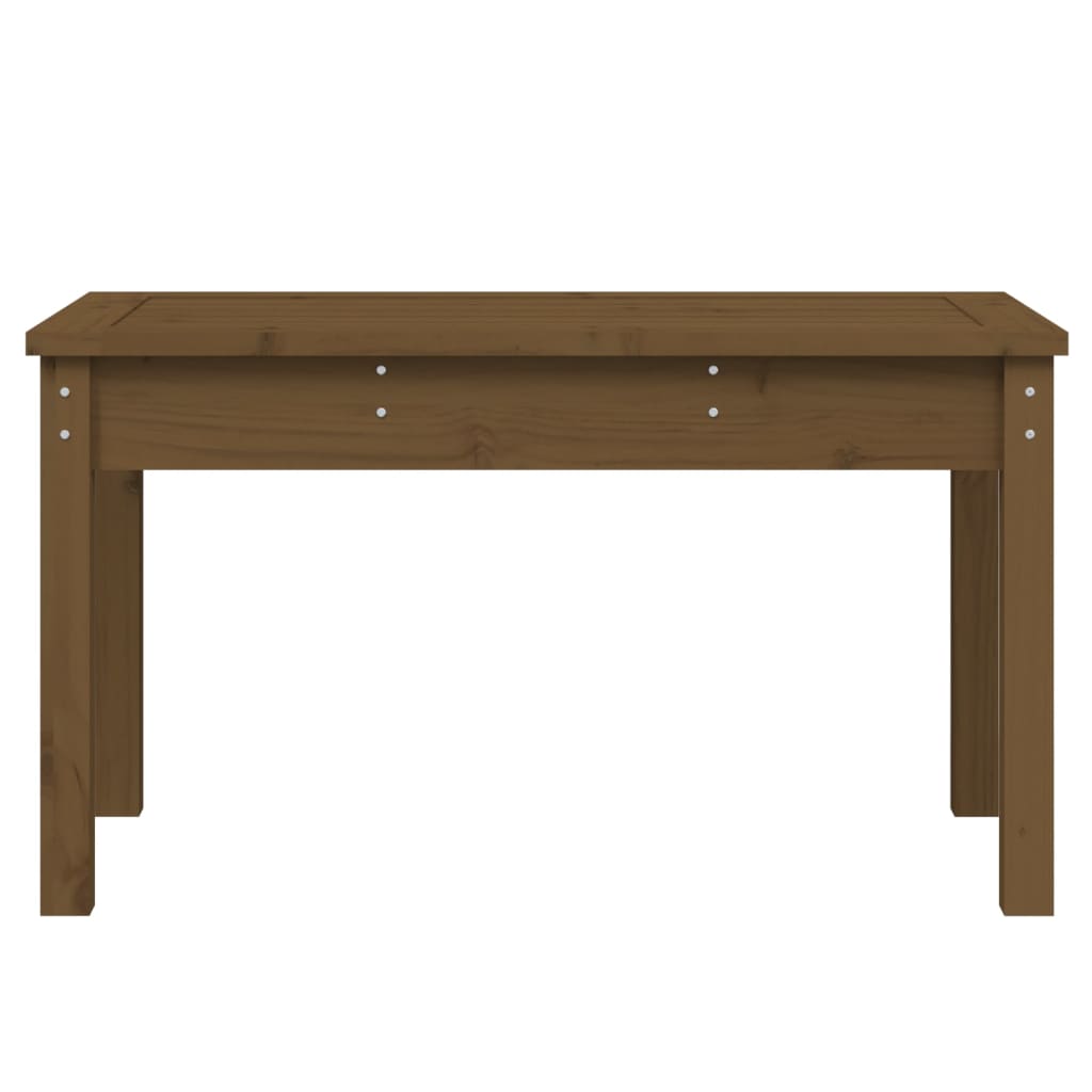 Garden Bench | Honey brown | Solid pine wood | 80x44x45 cm | Durable