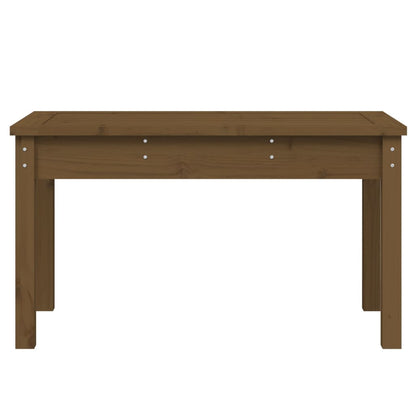 Garden Bench | Honey brown | Solid pine wood | 80x44x45 cm | Durable