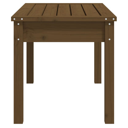 Garden Bench | Honey brown | Solid pine wood | 80x44x45 cm | Durable