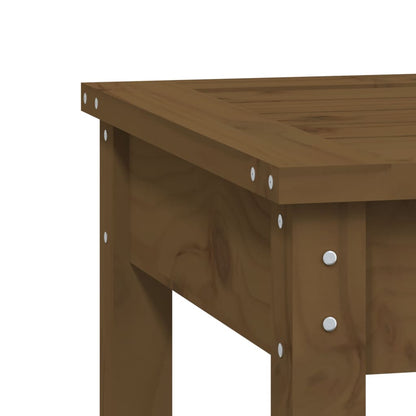 Garden Bench | Honey brown | Solid pine wood | 80x44x45 cm | Durable