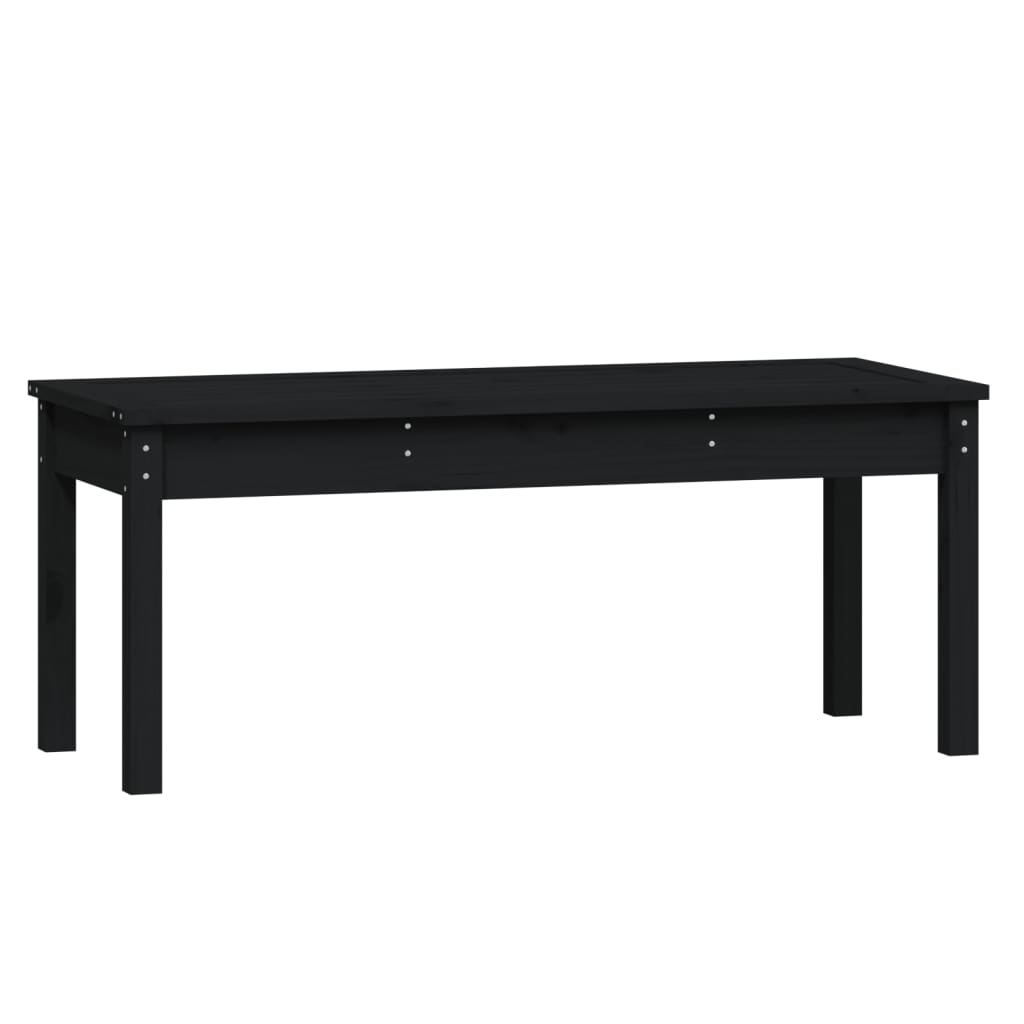 Garden Bench | Black | Solid pine wood | Standard | Seats Many