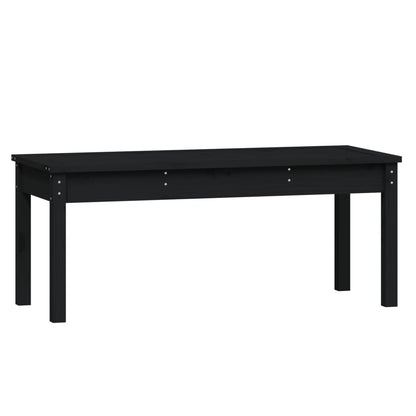 Garden Bench | Black | Solid pine wood | Standard | Seats Many