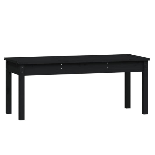 Garden Bench | Black | Solid pine wood | Standard | Seats Many