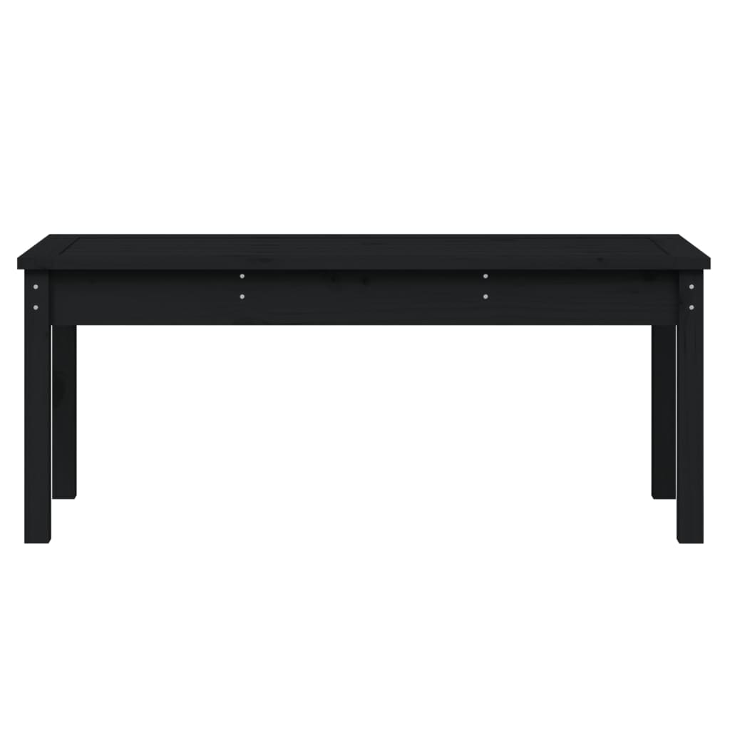 Garden Bench | Black | Solid pine wood | Standard | Seats Many