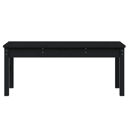 Garden Bench | Black | Solid pine wood | Standard | Seats Many