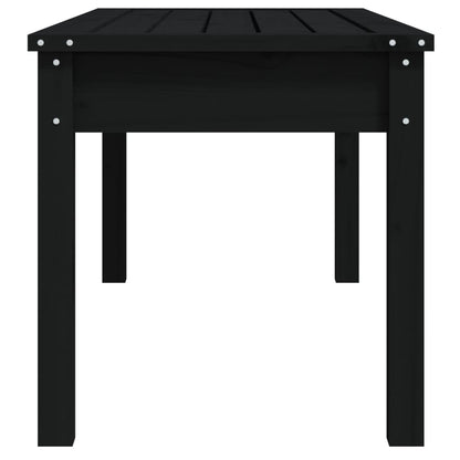 Garden Bench | Black | Solid pine wood | Standard | Seats Many