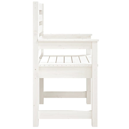 Garden Chairs 2 pcs White 60x48x91 cm Solid Wood Pine