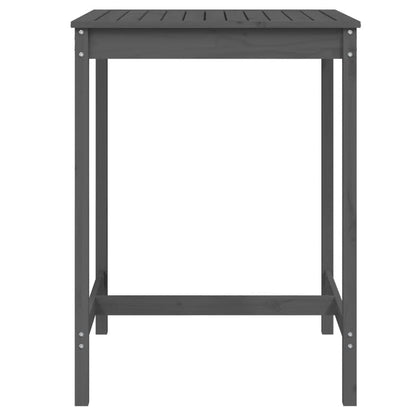 Garden Table Grey 82,5x82,5x110 cm Solid Wood Pine