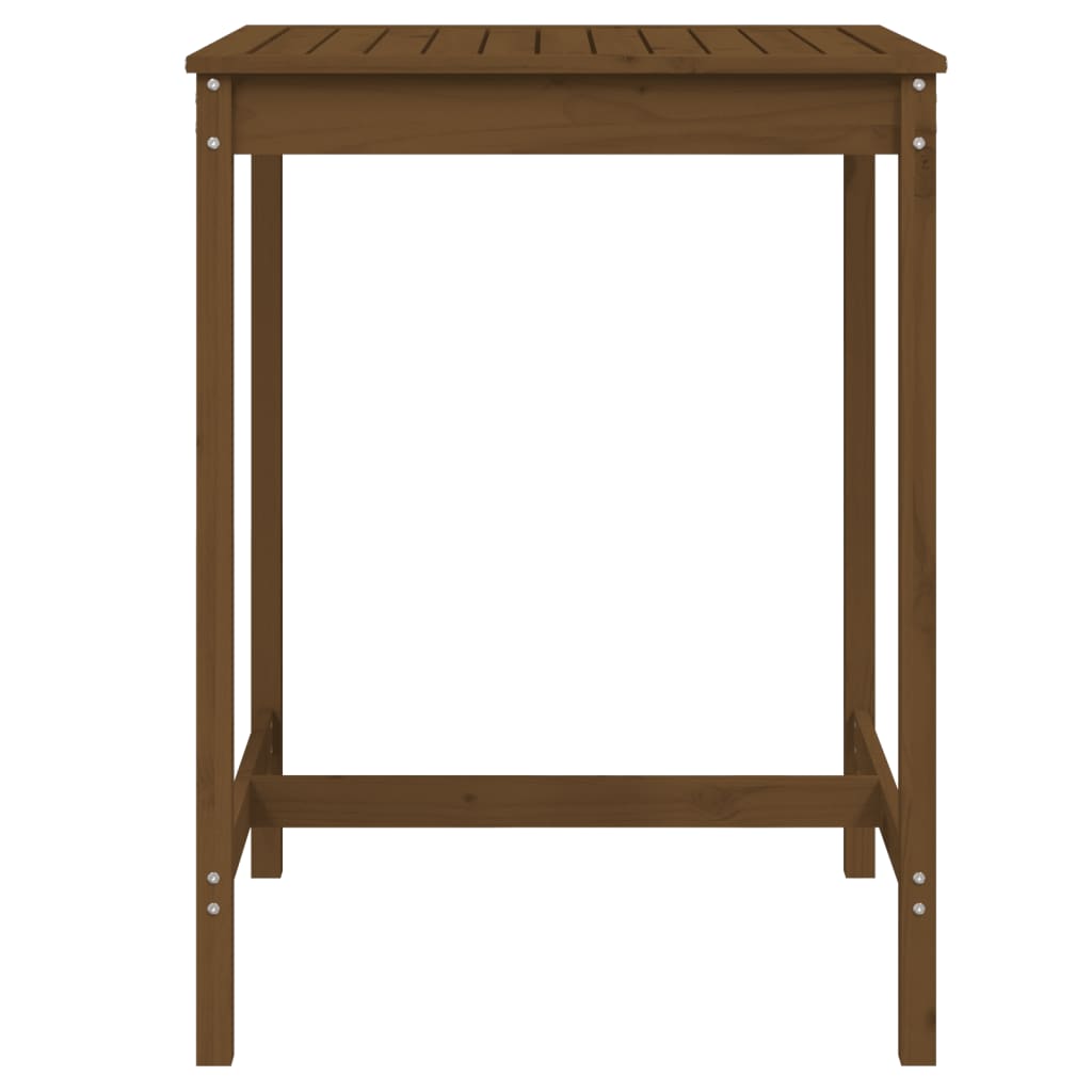 Garden Table Honey Brown 82,5x82,5x110 cm Solid Wood Pine