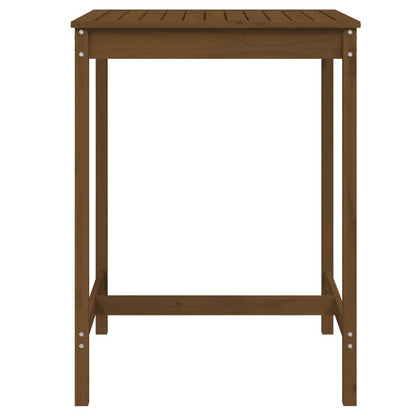 Garden Table Honey Brown 82,5x82,5x110 cm Solid Wood Pine