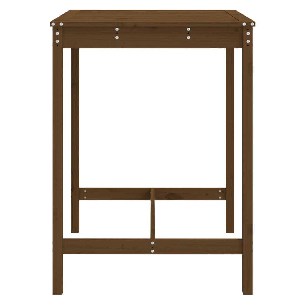Garden Table Honey Brown 82,5x82,5x110 cm Solid Wood Pine