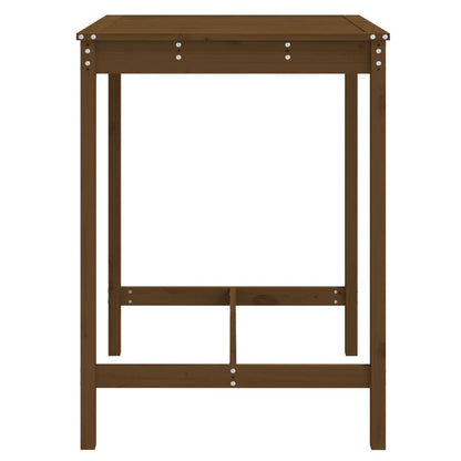 Garden Table Honey Brown 82,5x82,5x110 cm Solid Wood Pine