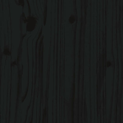 Garden Table Black 82,5x82,5x110 cm Solid Wood Pine