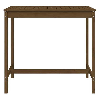 Garden Table Honey Brown 121x82,5x110 cm Solid Wood Pine