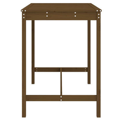 Garden Table Honey Brown 121x82.5x110 cm Solid Wood Pine