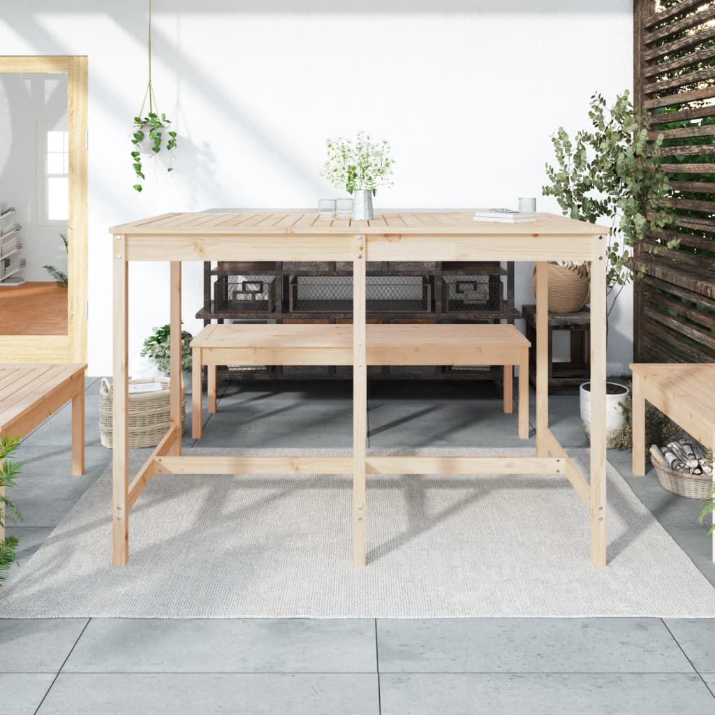 Garden Table 159,5x82,5x110 cm Solid Wood Pine