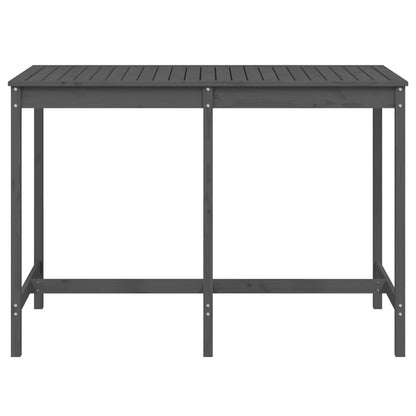 Garden Table Grey 159,5x82,5x110 cm Solid Wood Pine