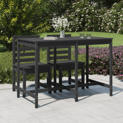 Garden Table Grey 159,5x82,5x110 cm Solid Wood Pine