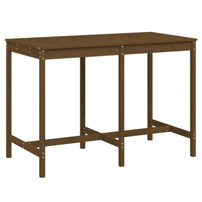 Garden Table Honey Brown 159,5x82,5x110 cm Solid Wood Pine
