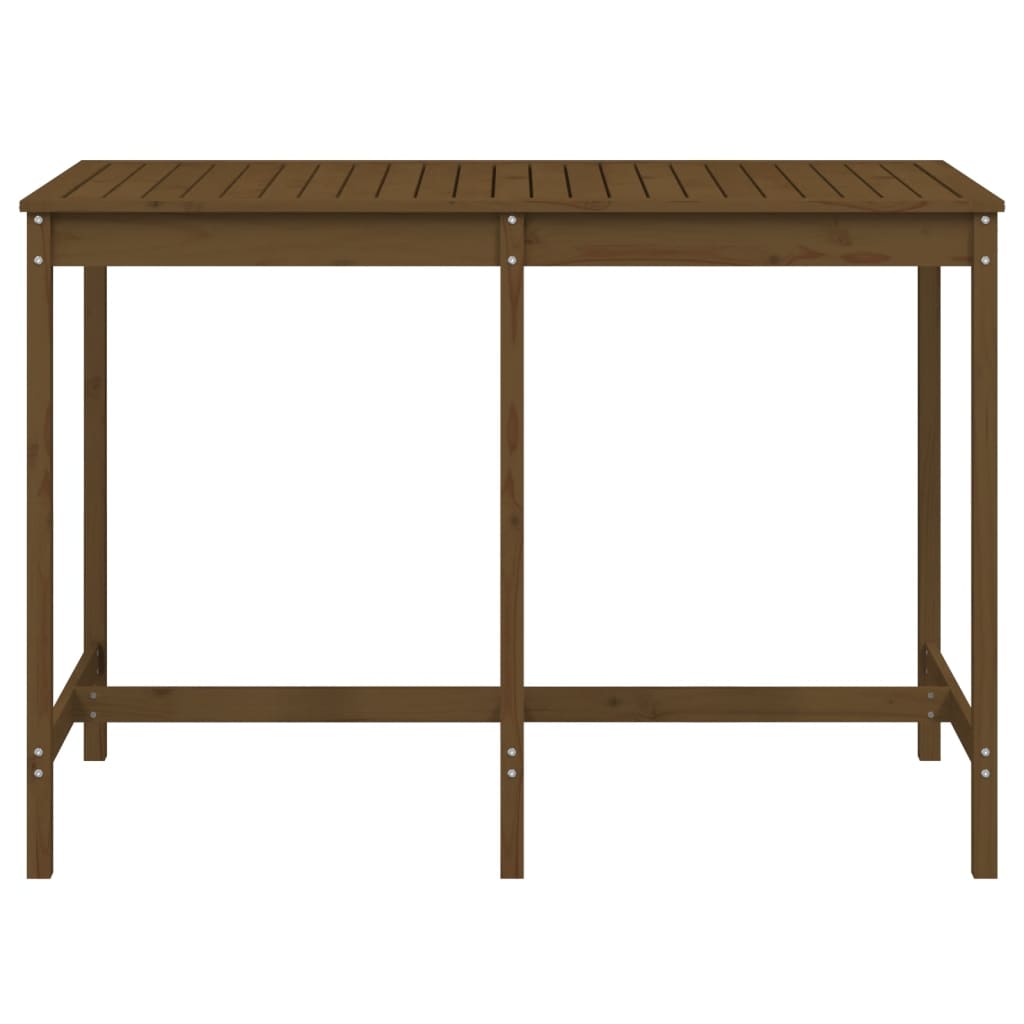 Garden Table Honey Brown 159,5x82,5x110 cm Solid Wood Pine