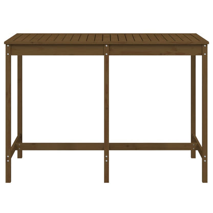Garden Table Honey Brown 159,5x82,5x110 cm Solid Wood Pine