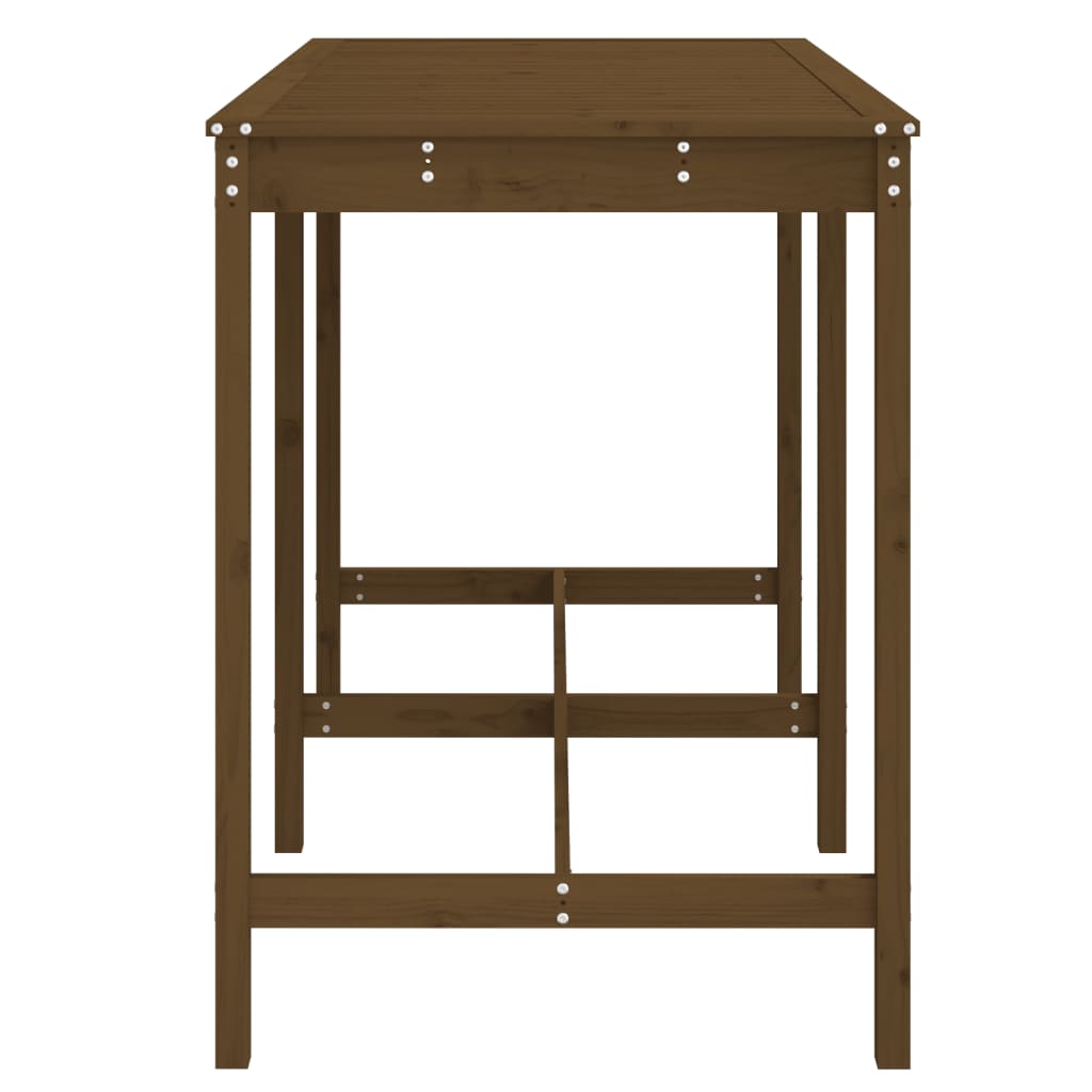 Garden Table Honey Brown 159,5x82,5x110 cm Solid Wood Pine