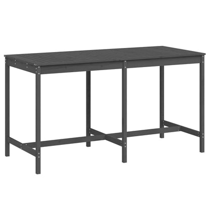 Garden Table Grey 203,5x90x110 cm Solid Wood Pine