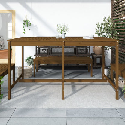 Garden Table Honey Brown 203,5x90x110 cm Solid Wood Pine